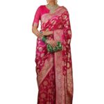 Sugathari Women’s Banarasi Saree Pure Kanjivaram Silk Saree Soft new ladies 2025 Design Wear Pattu Sarees Latest Sadi Party Sari collections With Blouse Piece (San Pari-222)