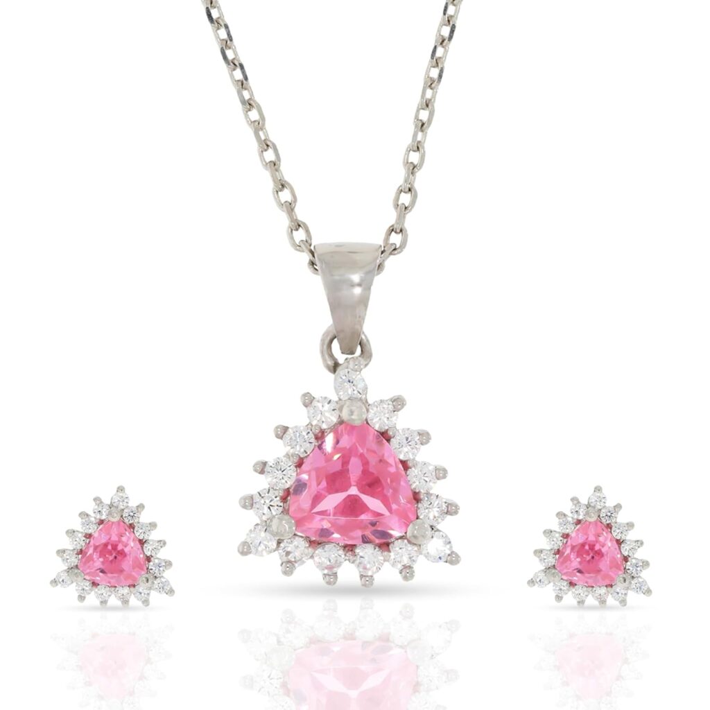 ANAYRA 925 Sterling Silver Fancy Pendant Set for Women | Hallmark Certified Silver Pendant Set | Silver Jewellery for Women| Great for Gifting