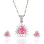 ANAYRA 925 Sterling Silver Fancy Pendant Set for Women | Hallmark Certified Silver Pendant Set | Silver Jewellery for Women| Great for Gifting