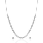 ANAYRA 925 Sterling Silver Necklace Set for Women | Hallmark Certified Silver | Silver Fashion Jewellery for Women | Great for Gifting
