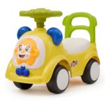 Amazon Brand – Jam & Honey Ride-on Car for Kids | for 24+ Months | Push Car with Backrest | Under Seat Storage | Indoor or Outdoor Toy | BIS Approved | Safe and Fun Toy (Yellow)