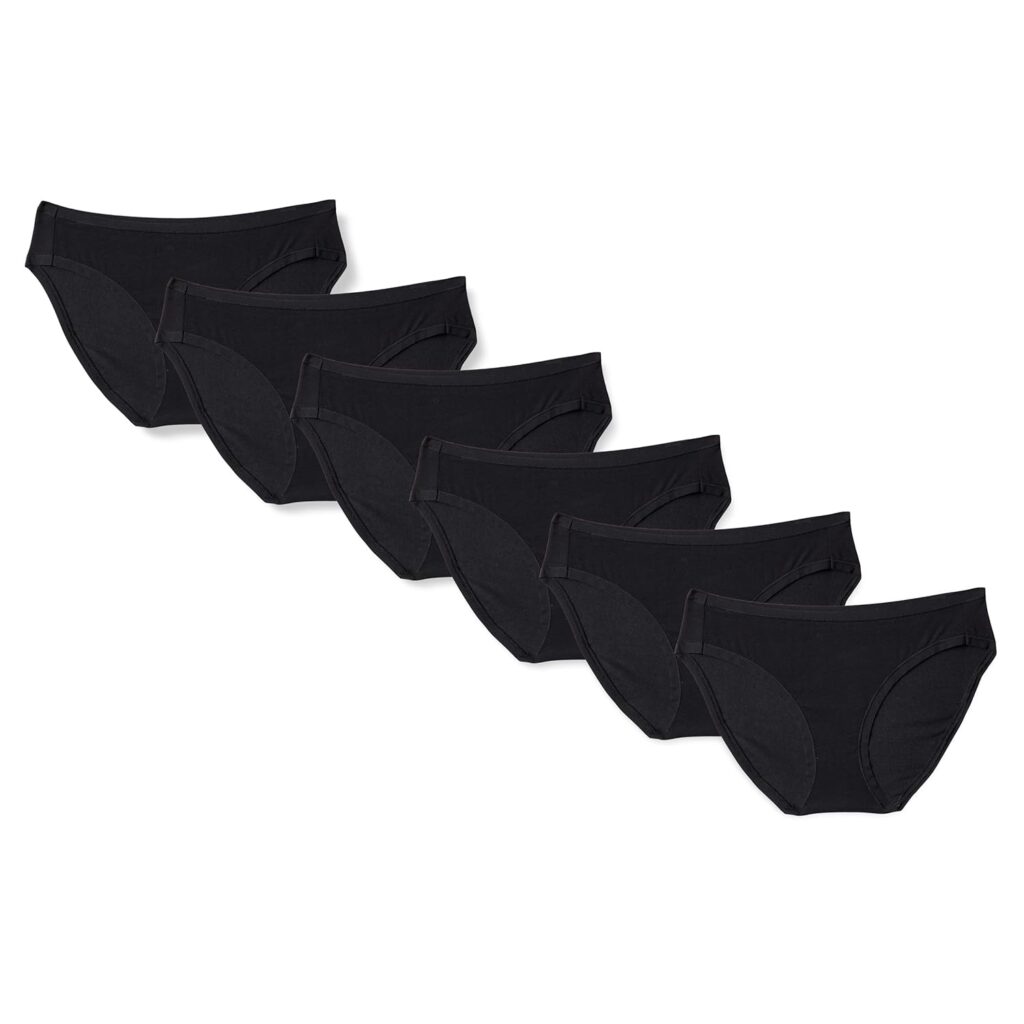 Amazon Essentials Women’s Cotton Stretch Bikini Panty Solid Style Underwear