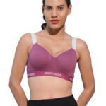 BODYSIZE Women’s High-Comfort Supportive Yoga Sports Bra with Wide Adjustable Straps, Padded, Soft Cotton Lycra, 4-Way Stretch, Wire-Free