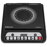 Bajaj 140TS 1400 W Induction Cooktop | 7 Pre-Set Menus | Insect Protection | 1 Year Warranty 【Black】