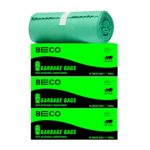 Beco Eco-Friendly Garbage Bags | 90 Pcs | Small- 17 x 19 Inches | 30 Bags x 3 Rolls | Green | Dustbin/Trash Bags with Detachable Drawstrings | For Dry & Wet waste Beco Eco-Friendly Garbage Bags | 90 Pcs | Small- 17 x 19 Inches | 30 Bags x 3 Rolls | Green | Dustbin/Trash Bags with Detachable Drawstrings | For Dry & Wet waste