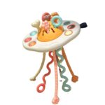 Cable World Pull String Toy – Montessori Toys for 1 Year Old Boy, Toddler Fidget Sensory Airplane Travel Toys for Toddlers 1-3 – Toddler Stocking Stuffers One Year Old Boy Birthday Gift