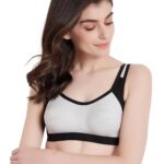 Clovia Women’s Cotton Medium Impact Non-Padded Full Cup Sports Bra