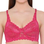 Clovia Women’s Lace Non Padded Wire Free Full Coverage Bra