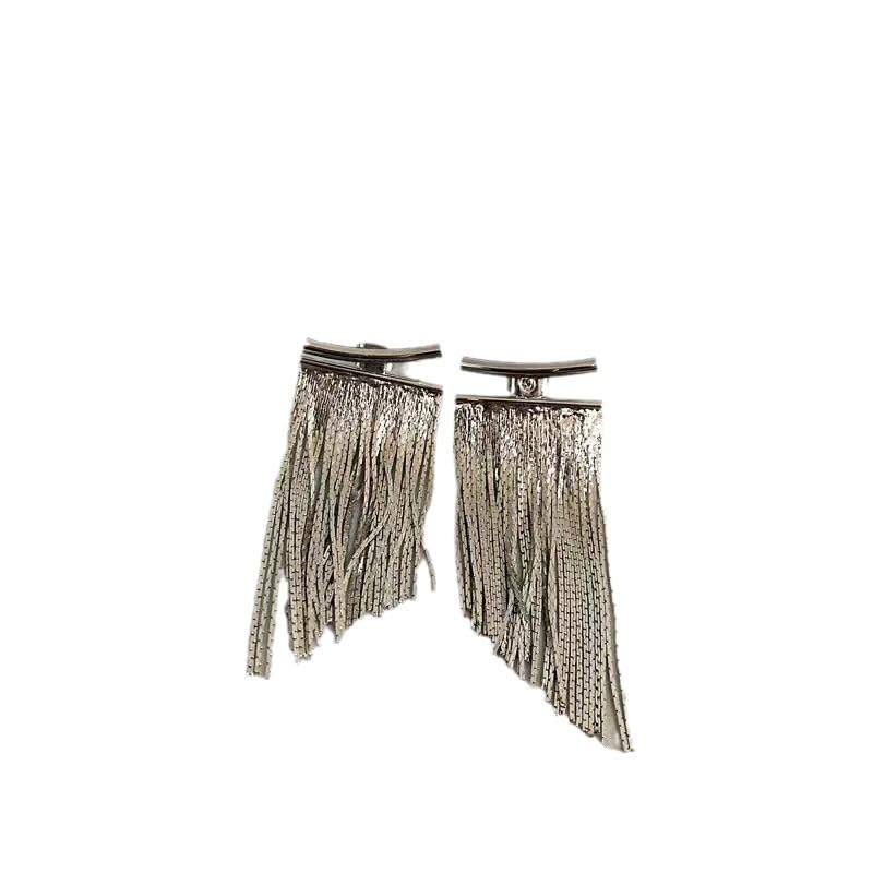 El Regalo Elegant Long Tassel Dangle Earrings – Sparkly Geometric Fringe Bar Drop Earrings for Women – Eye-Catching Statement Earrings for Weddings, Parties & Special Events