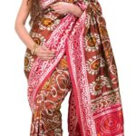 Exotic India Friar-Brown Ikat Patola Saree from Pochampally with Hand-Wo – Brown Exotic India Friar-Brown Ikat Patola Saree from Pochampally with Hand-Wo – Brown