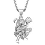 GIVA 925 Silver Anjaneya Pendant with Link Chain For Him| Pendant to Gift Men & Boys| With Certificate of Authenticity and 925 Stamp | 6 Months Warranty