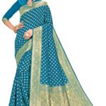 Glory Sarees Women’s Woven Pure Soft Kanjivaram Silk Saree Banarasi Style With Blouse Piece for Wedding