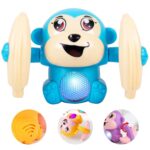 Gooyo GY-2020 Battery Operated Voice Control Monkey Toy with Musical, Dancing, Spinning,Rolling and Sensor Feature for Gifts/Kids/Babies/Boys/Girls|Blue Color, Power Source:3xAAA Battery(Not Included)