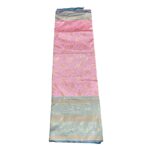 Husz women’s Ethnic Pure kanchipuram litchi silk pastel color saree heavy zari border blouse saree for Festival Marraige Party Pongal Deepavali Christmas ramzan