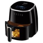 INALSA Air Fryer for Home|5.5 liter Capacity|Visible Window & Internal Light|1600 W with Smart AirCrisp Technology|6-In-1 Appliance With 8 Preset Menu & Digital Display (Tasty fry DW5.5) Black INALSA Air Fryer for Home|5.5 liter Capacity|Visible Window & Internal Light|1600 W with Smart AirCrisp Technology|6-In-1 Appliance With 8 Preset Menu & Digital Display (Tasty fry DW5.5) Black