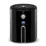KENT 16096 Classic Hot Air Fryer 4L 1300 W | 80% Less Oil | Instant Electric Air Fryer | Auto Cut Off | Fry, Grill, Roast, Steam, and Bake | 1 Year Warranty | Black