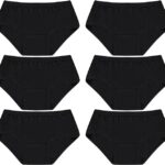LOURYN KOULYN® Multipack of Womens Cotton Underwear Panty Briefs in Bulk, 95% Cotton Soft Panties
