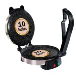 Libra Roti Maker Machine Automatic – Stainless Steel Electric Roti Maker with Non-Stick 10 inch Plates – 1000 W Auto Temperature Control Chapati Maker Machine with Indicator Lights