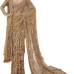 Luxury Bollywood Designer Sequins Saree for Women Heavy Embroidered Mono Net Saree with Unstitched Blouse Wedding & Party Wear