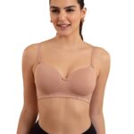 NYKD Women’s Cotton Lightly Padded Wire Free t Shirt Full-Coverage Bra