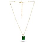 PALMONAS Dazzling Emerald Necklace | Gifts For Girlfriend | Gift For Women & Girls