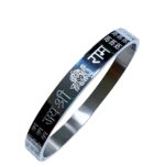PURE BEATUE JAI SHREE RAM KADA BRACELET FOR MENS PLATINUM SILVER ADJUSTABLE OVAL SHAPE BRACELET FOR UNISEX