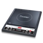 Prestige Iris Plus 1600 Watts Induction Cooktop with Automatic Voltage Regulator | Indian Menu Option |Anti-Magnetic Wall | Timer with User Pre-set | 1 Year Warranty | Black