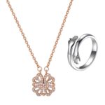 SALTY Anti Tarnish Radiant Love Gift Box | Necklace & Ring Jewellery Set for Women | Latest Stylish Minimal Jewelry Sets | Modern Design Aesthetic Accessories | Ideal for Gifting