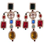 SHONA’S STYLE Celebrity Designer Dangler Earrings for Women Western Earring Fashion Multicolor Drop Earrings for Girls