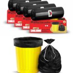 Shalimar Premium (Lavender Fragrance) Scented Garbage Bags Medium Size 19X21 Inches|120 Bags (Pack of 4 Rolls with 30 Bags Each) for Dustbin Bag/Trash Bag (Black) – Perforated Box for Easy Dispensing.
