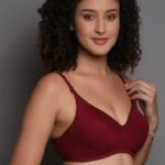 Skin Beauty Women’s Cotton Padded Full Coverage Bra with Adjustable Straps