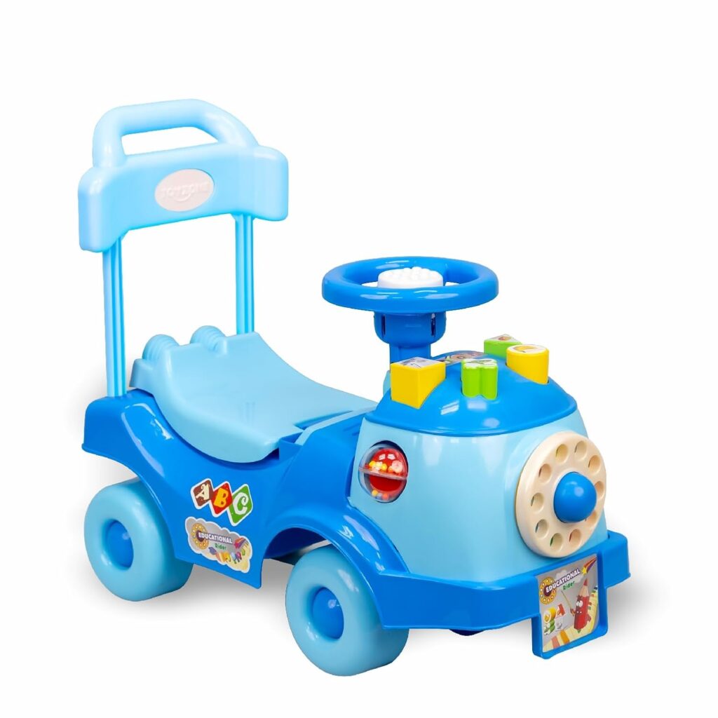 Toy Zone Educational Rider-Blue|Ride-On Baby Car |Toy Car|Push Car|Swing Car |Kids Power Wheel Ride On Car for Children/Kids |Toy Baby Car