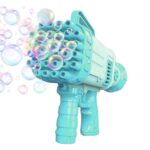 VGRASSP Electric Gatling Bubble Gun for Kids with Soap Solution Indoor and Outdoor Toys for Toddlers Bubble Launcher Machine for Girls and Boys (Colour as per Stock)