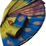 VJ Fashion Women Paithani Soft Silk Blend Saree with Paithani Weave and Unstched Matchind Blouse Piace | Sari for Women