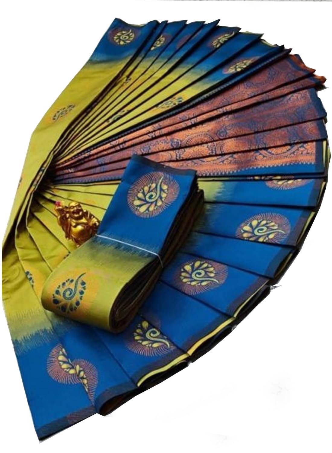 VJ Fashion Women Paithani Soft Silk Blend Saree with Paithani Weave and Unstched Matchind Blouse Piace | Sari for Women