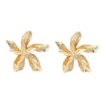 Yellow Chimes Flower Earrings for Girls & Women | Stud Earrings | Birthday &