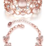 YouBella Jewellery for women Crystal Combo of Bracelets for Women Stylish Bangles Jewellery for Girls and Women