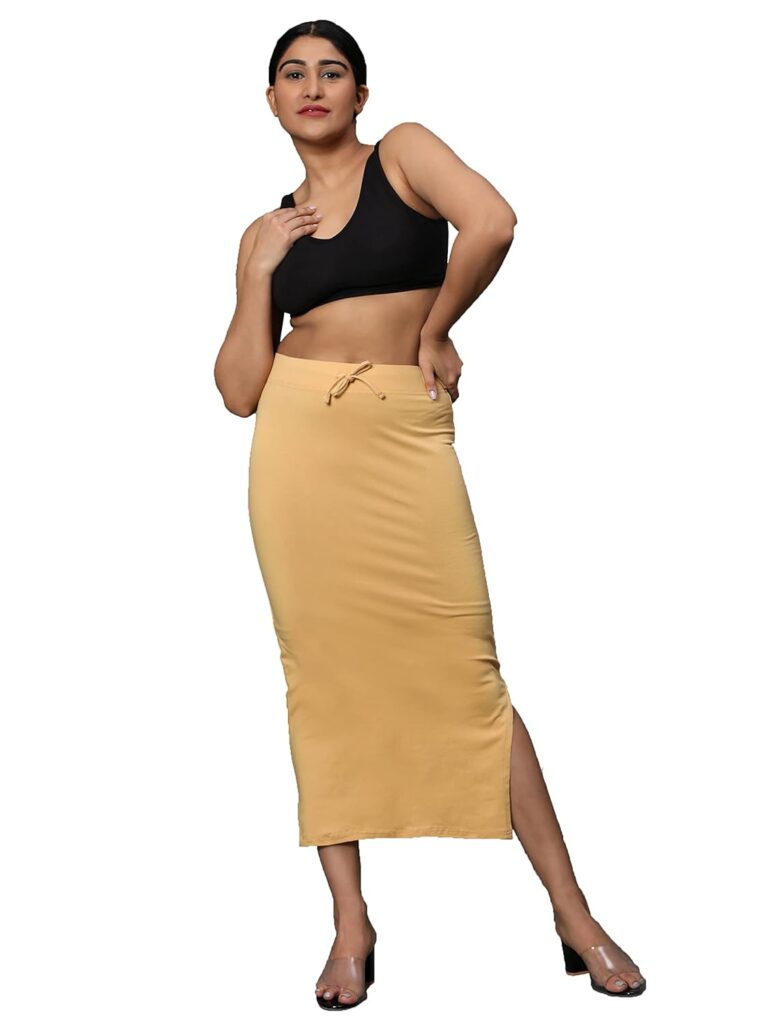 Amazon Brand – Anarva Lycra Saree Shapewear Petticoat for Women, Shapers for Womens Sarees