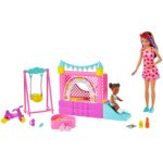 Barbie Skipper™ Babysitters Inc.™ Bounce House Playset with Skipper™ Babysitter Doll, Toddler Doll, Swing & Accessories, Toy for 3 Year Olds & Up Barbie Skipper™ Babysitters Inc.™ Bounce House Playset with Skipper™ Babysitter Doll, Toddler Doll, Swing & Accessories, Toy for 3 Year Olds & Up