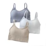 CRUSILA Push Up Wire Free Women Bra – Ultimate Comfort, Seamless Design, Adjustable Fit and Supportive Everyday Wear – Stylish and Breathable Bras for Women and Girls, Sports Yoga Crop Top, Pack of 3