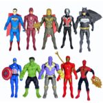 Camin Superhero Action Figure Toys Superheroes Set of 5 | New Toy Set for Kids with Movable Joints | Durable Plastic Action Figures for Boys & Girls/Birthday Gift/Party Favors & Role Play Fun