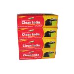 Clean India Black Garbage bag Medium Size combo | Pack of 4 Roll | 120 Bags | 48x56cm | 19x21in | compostable | biodegradable | Suitable for Home Kitchen Toilet Office Dustbin