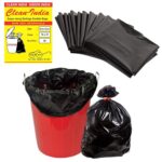 Clean India Garbage Bags Medium For Home 90 Count, Dustbin Bags, Recyclable Garbage Bag | Size 19 X 21 Inch (30 Pcs X 3) – Black | Dustbin Covers/Plastic Bag