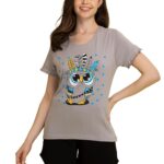 Clovia Women’s Cotton Printed Top & Shorts Set