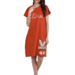 Duchess Cotton Printed Knee Length Nighty for Women Duchess Cotton Printed Knee Length Nighty for Women