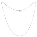 I JUELS ; LIVE THE EMOTIONS Ijuels 925 Sterling Silver 22 Inches Box Chain For Men With Certificate Of Authenticity And 925 Stamp I Silver Chain For Mens