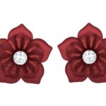 JFL – Jewellery for Less Non-precious Metal Stainless Steel and Diamond Stud Earrings for Women & Girls