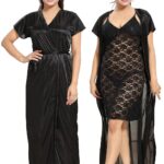 Noty – 2 Pc Women’s/Girls’ Hot Night Robe and Night Slip