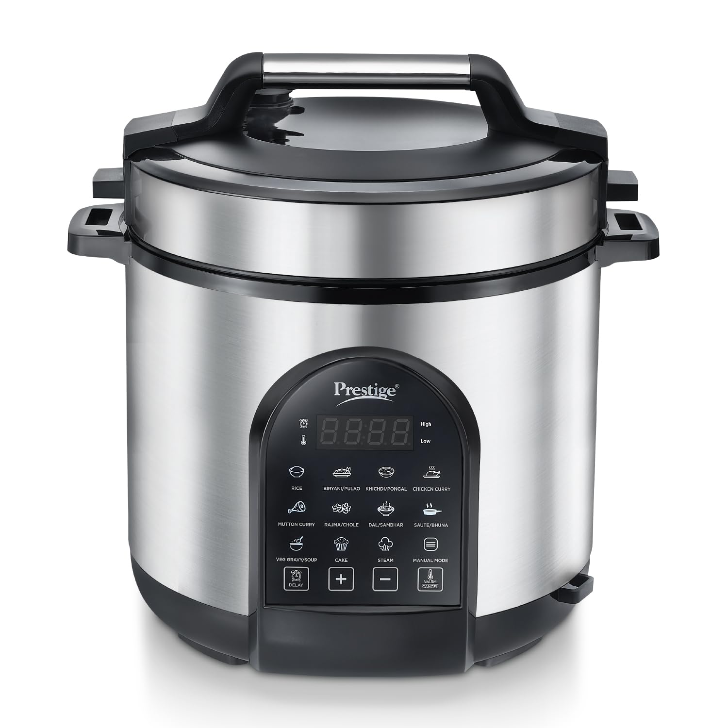 Prestige 6.0L Smart Cook Electric Cooker| 11 Pre-Set Indian Menu| Low Energy Consumption| Stainless Steel Bowl