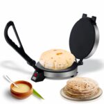 Rico Roti Maker Electric Automatic | Complete Roti/Chapati/Khakra Maker for Home | 1000 Watts | Super smooth Non-Stick Coating | Cool Touch Handle | Fast Heating | 2 Years Warranty